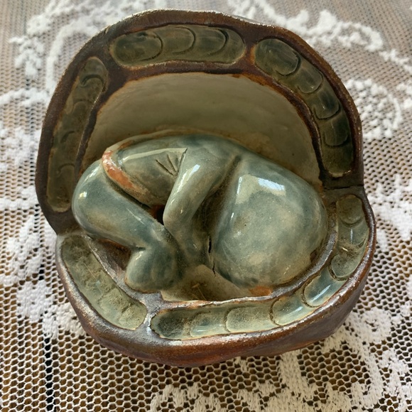 Other - Studio pottery fetus in utero sculpture original artwork